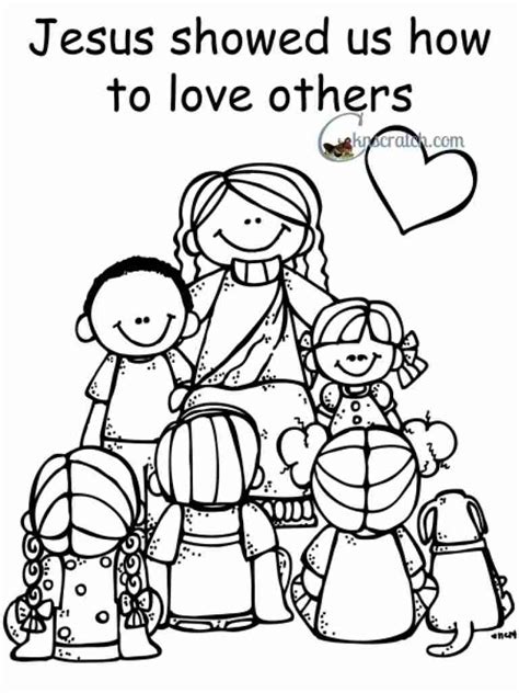 Love One Another Preschool Coloring Sheet Coloring Pages