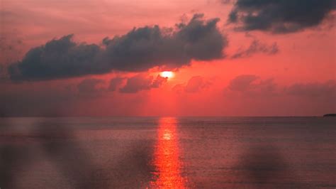 Download Wallpaper 1366x768 Sea Horizon Sunset Sky Sun Tablet
