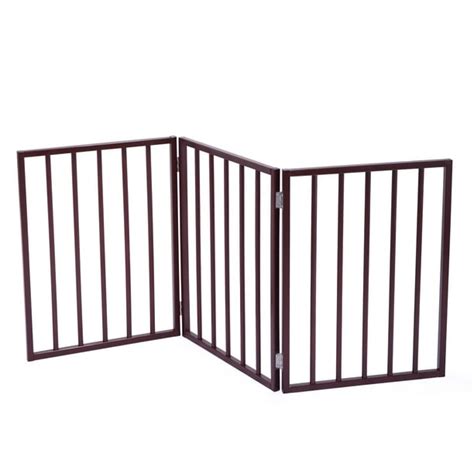 24 Dog Indoor Fence Barrier Standing Wood Folding Safety 3 Panel Pet