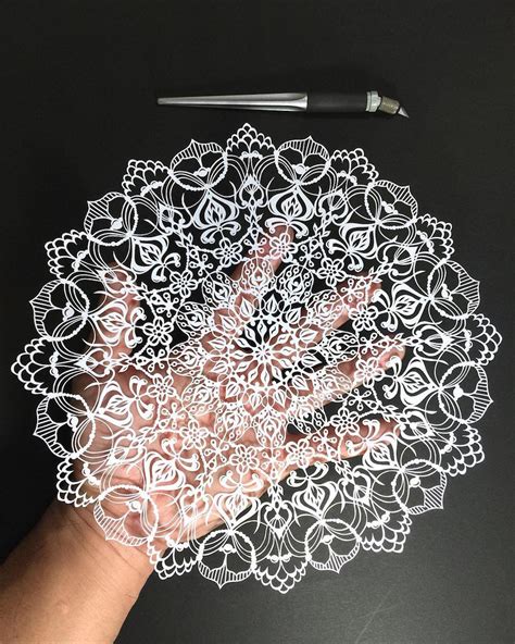 Hand Cut Mandalas And Other Intricate Paper Works By Mr