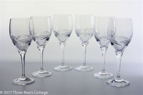 Nachtmann Vanessa Clear Crystal Wine Glasses At 3bc Vintage Shop