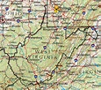Mapa de Relieve Sombreado de Virginia Occidental, Estados Unidos - mapa ...