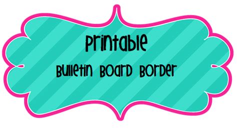 Borders For Bulletin Boards Printable Clipart Best