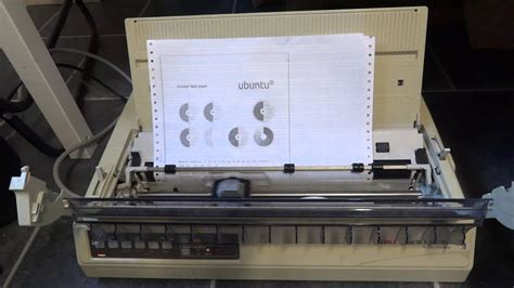But you could get a print server that would connect to your printer by a serial cable. Dot matrix printer in action - YouTube
