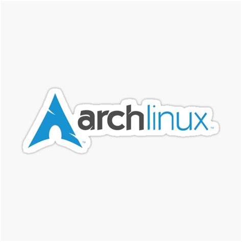 Arch Linux Sticker By Shoebill99 Redbubble