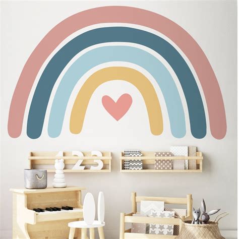 Large Rainbow Wall Sticker For Kids Bedroom Nursery Etsy