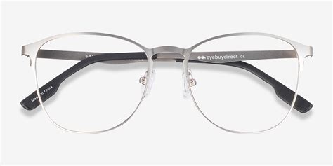 Ember Square Silver Full Rim Eyeglasses Eyebuydirect