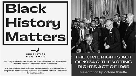 The Civil Rights Act Of 1964 And The Voting Rights Act Of 1965 Youtube