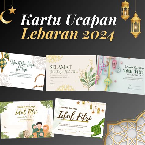 Jual Kartu Ucapan Lebaran Besar Kartu Ucapan Idul Fitri 2024 Kartu