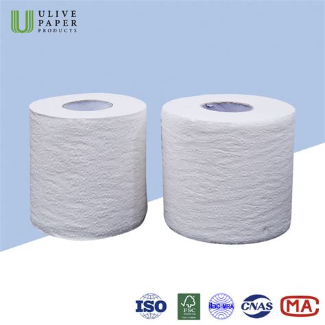 Sample Customization Ulive Virgin A Premium White Sheets Ply Individual Paper Wrap Toilet