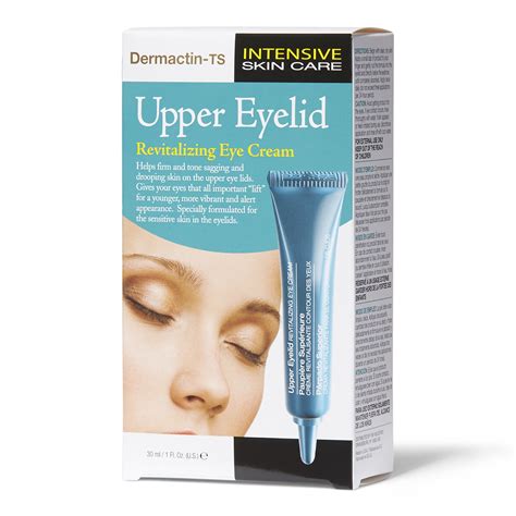 Dermactin Ts Upper Eyelid Revitalizing Cream Helps Firm And Tone Sagging And Drooping Skin On