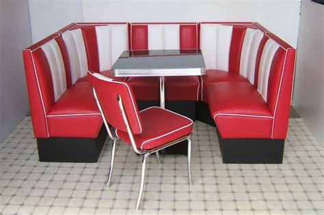 Retro Furniture Diner Booth Set Hollywood 130 X 190 X