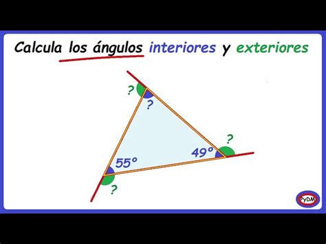 Definición y diferencias entre ángulos internos y externos