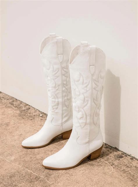 Boots – Princess Polly AUS White Cowgirl Boots, Black Heel Boots, White