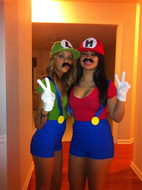 Mario And Luigi Halloween Kostumer Kvinder Bff Halloween Kostumer Halloween Kostumer