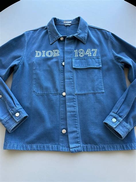 Dior Christian Dior Mens Blue Denim Jacket Grailed