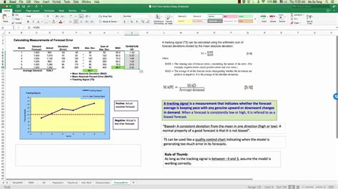 As we mentioned above, often writers students simply work through a series of statements marking. Lecture 3-6 MAD & Tracking Signal - YouTube