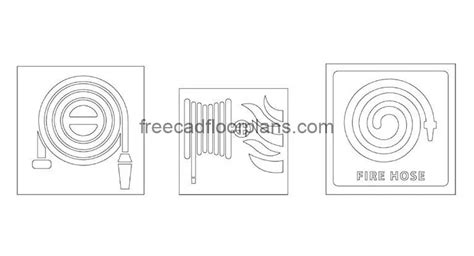 Hose Reel Symbols Free Autocad Block Free Cad Floor Plans