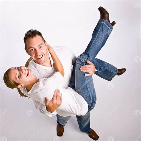 Boyfriend Carrying Girlfriend Stock Photo Image Of Young European