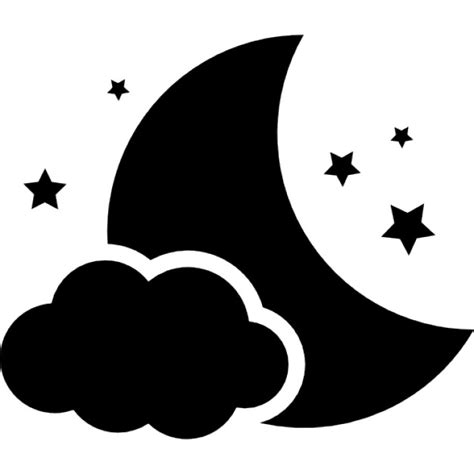Moon And Star Silhouette At Getdrawings Free Download