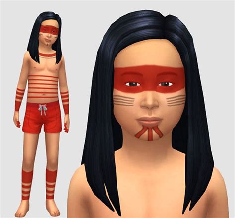 Tattoo Indígena Pintura Facial E Corporal The Sims Sims Cc Sims