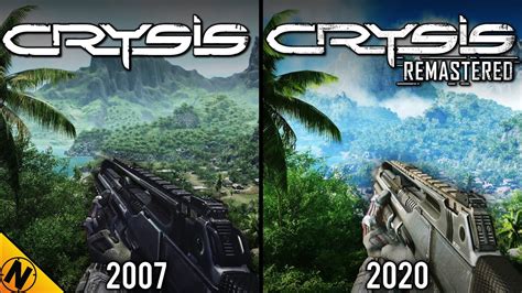 Crysis Remastered Vs Original Direct Comparison Youtube