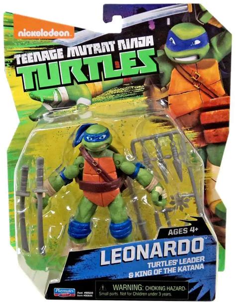 Teenage Mutant Ninja Turtles Nickelodeon Leonardo 4 Action Figure 4 Inch Playmates Toywiz