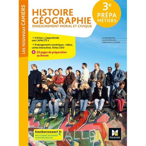 Les Nouveaux Cahiers Histoire Geographie Emc 3e Prépa Métiers Éd