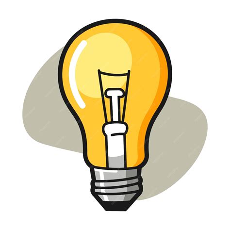 Premium Vector Light Bulb Cartoon Illustration