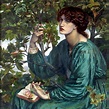 Dante Gabriel Rossetti: The Daydream, 1880 (detail)