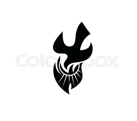 Holy Spirit Fire Art Icon Stock Vector Colourbox
