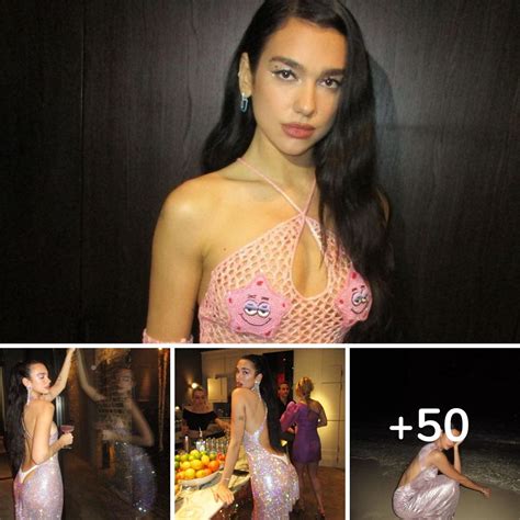 Dua Lipa S Vacation Attire Included A Backless Iridescent Gown W
