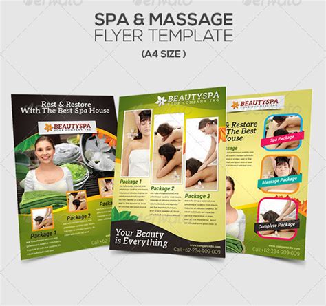 Free 24 Stunning Massage Flyer Templates In Ms Word Psd Vector Eps Indesign Pages