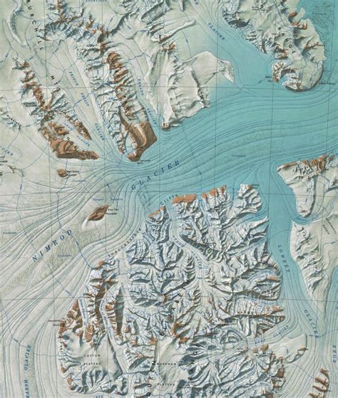 Carte De Lantarctique Glacier Nimrod 813500° S 1630000° E United