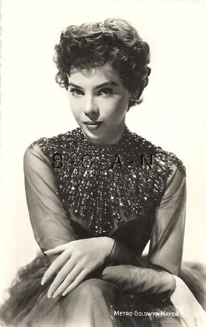 Original Vintage French 1950s 60s Movie Star Postcard Actress Leslie