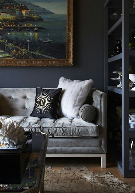 Grey Velvet Sofa Inspirlia