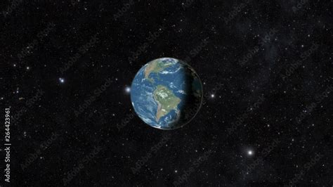 Vidéo Stock Planet Earth From Space Day To Night Realistic World Globe