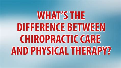 What Is The Difference Between Physical Therapy And Physical Therapy