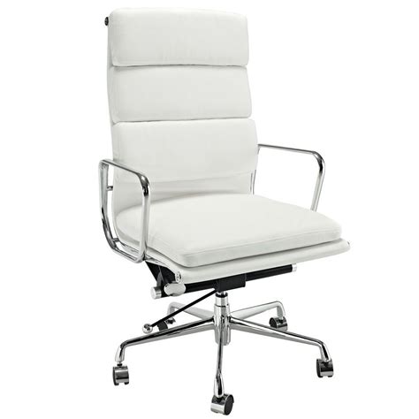 Eames aluminum group white office chair: Details about Eames Softpad Executive Chair Style Office ...