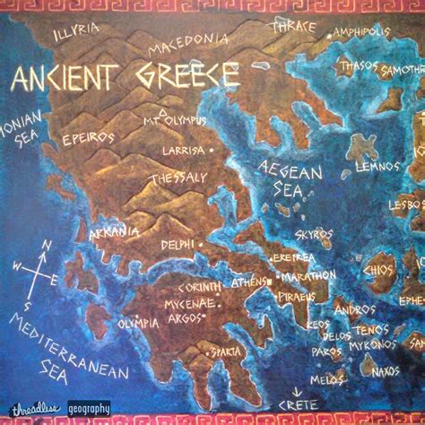 Ancient Greece Map Drawing The Ancients History