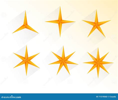 Collection Of Golden Stars Stock Vector Illustration Of Icon 71519060