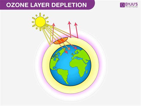 A steady lowering of about four percent in the total amount of ozone in earth's atmosphere (the ozone layer). Ozone Layer Depletion - Cause, Effects, And Solutions