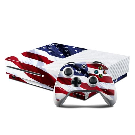 Microsoft Xbox One S Console And Controller Kit Skin Patriotic By