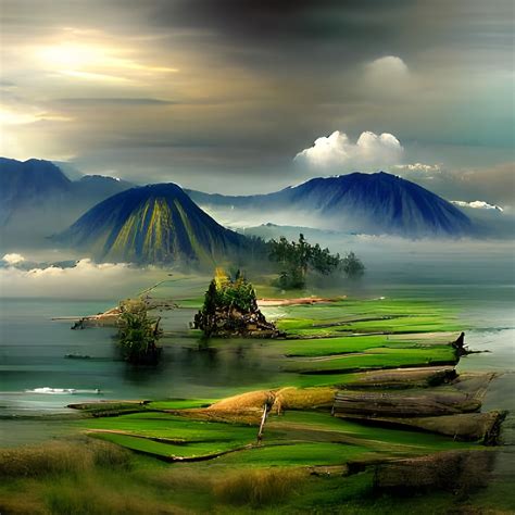 Indonesia Landscape Ai Generated Artwork Nightcafe Creator