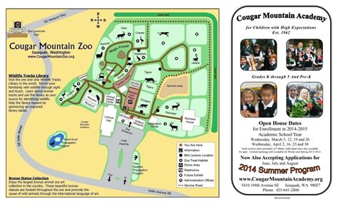 Cougar Mountain Zoo Map And Brochure 2011 2021