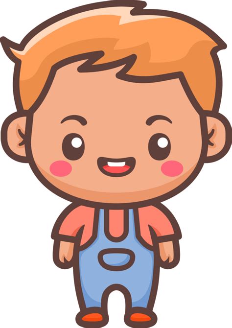 Cute Happy Little Boy Cartoon Illustration 36876726 Png