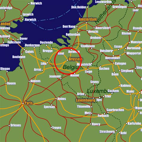 Brussels Rail Map