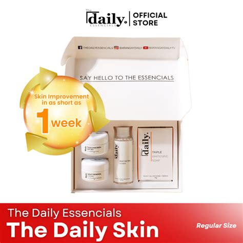 The Daily Essencials Skin Renewal Set Shopee Philippines