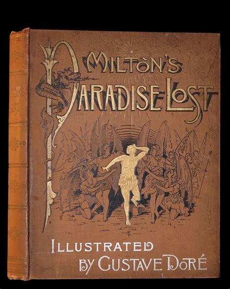 1890 Rare Book ~ Miltons Paradise Lost Illustrated By Gustave Dore In