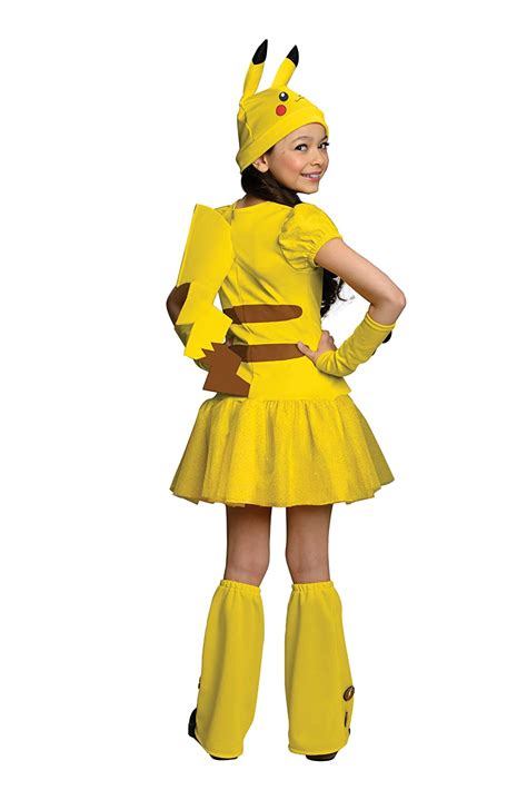 Pokemon Girl Pikachu Costume Dress Large New Free Shipping